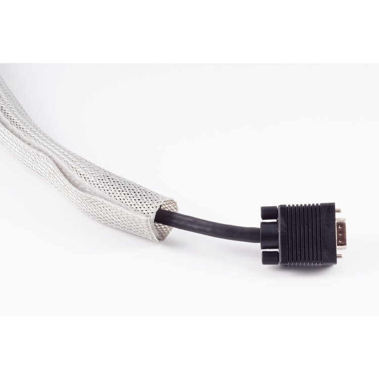 Flexibler Kabelkanal, grau, O.D. -32mm, 2,0m