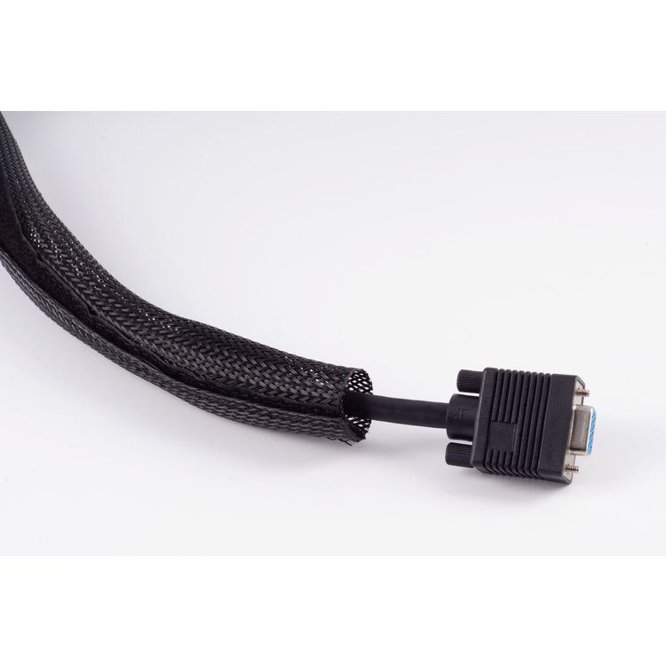 Flexibler Kabelkanal, schwarz, O.D. -51mm, 2,0m