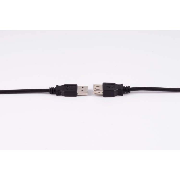 USB High Speed 2.0 Verlängerung, A Stecker auf A Buchse, USB 2.0, schwarz, 5,0m