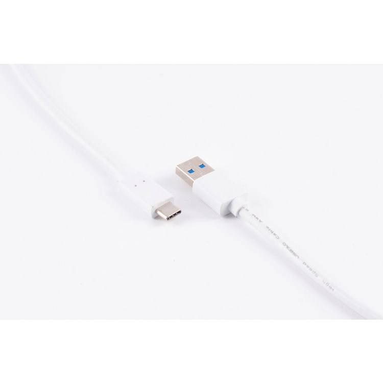 USB Kabel 3.0 A Stecker -USB 3.1 C Stecker weiß 3m