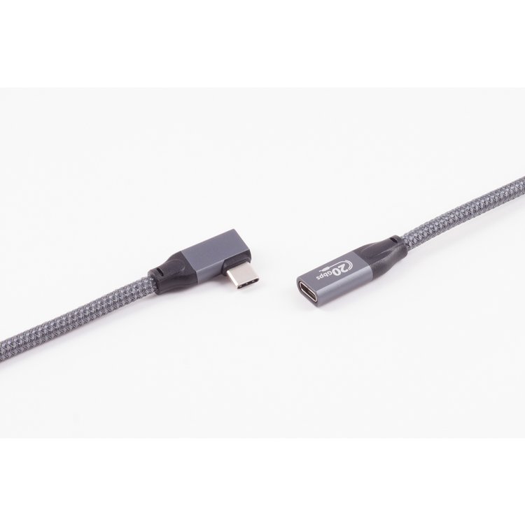 USB-C® Verlängerungskabel, 3.2, 90°, Pro, 1,5m