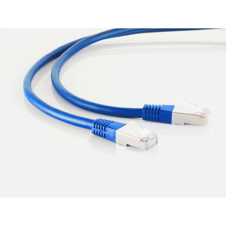 shiverpeaks®--Patchkabel Netzwerkkabel, cat. 5e, F/UTP, blau, 0,25m