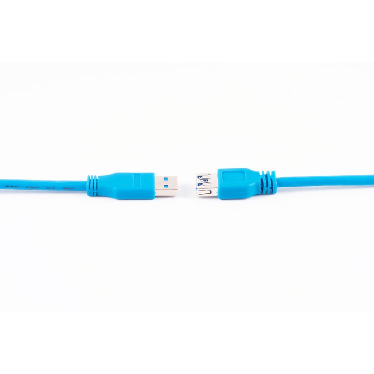 USB Verlängerung A Stecker/A Buchse 3.0, blau 5m
