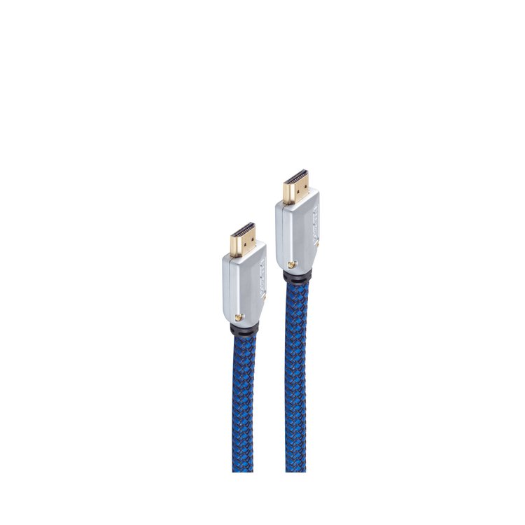 HDMI A-St./HDMI A-St. Metall-St. verg sw-blauer 3m
