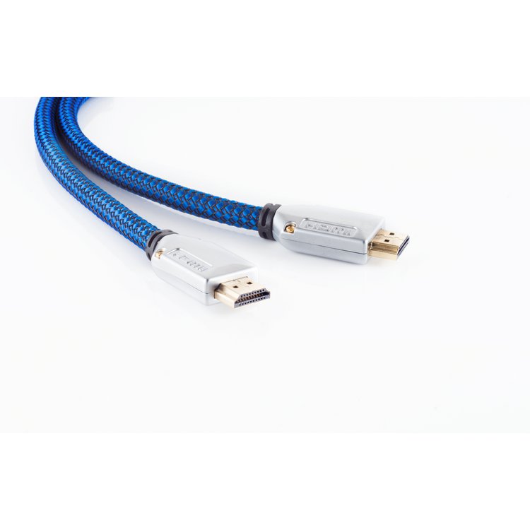 HDMI A-St./HDMI A-St. Metall-St. verg sw-blauer 1m