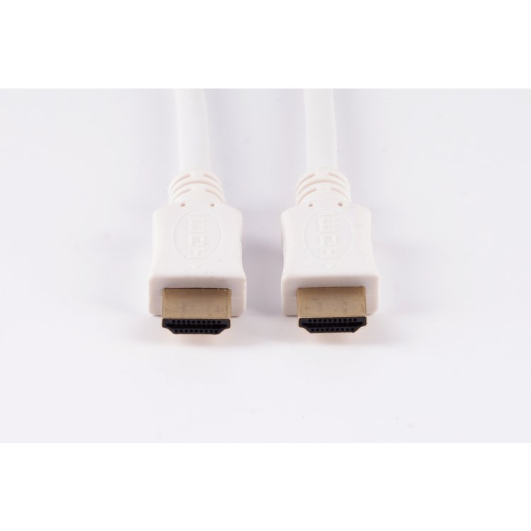 HDMI A-Stecker/HDMI A-Stecker verg. HEAC weiß 1,5m