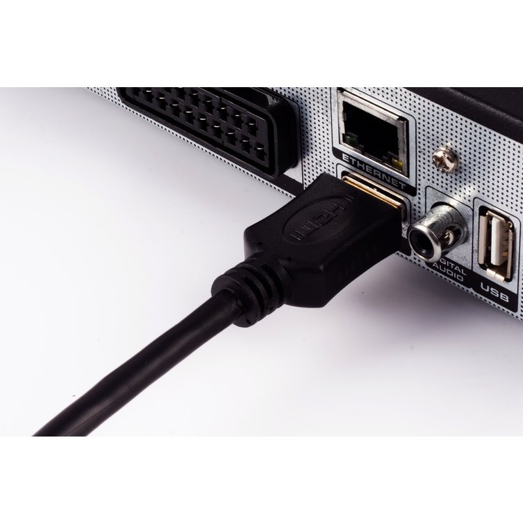 HDMI A-Stecker auf HDMI A-Stecker OD6mm verg, 1,5m