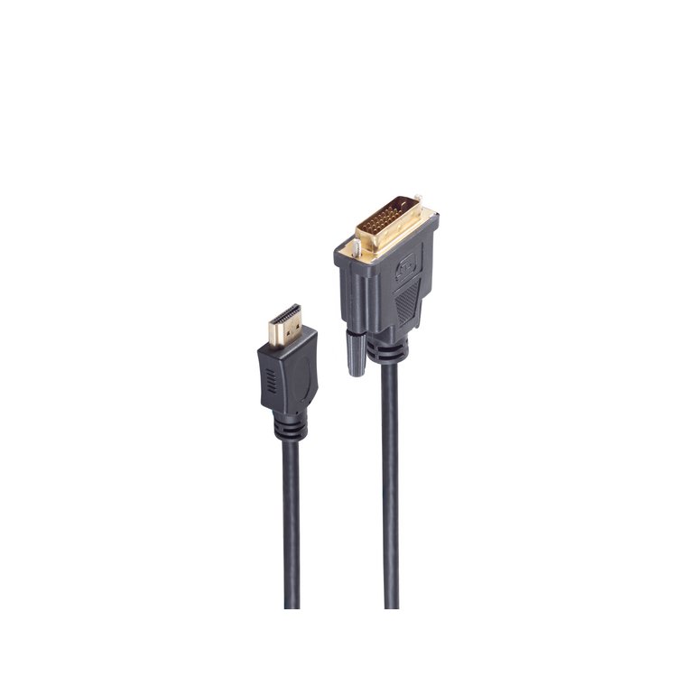 HDMI Stecker / DVI-D (24+1) Stecker verg. 5m