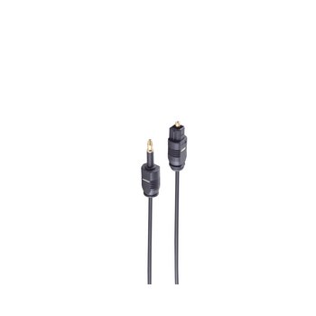 LWL-Kabel 2,2mm, Toslink-St./3,5mm Opti-St. 0,5m