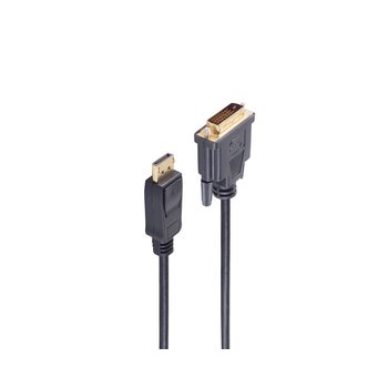 DisplayPort 19-pin auf DVI 24+1 Stecker 1m