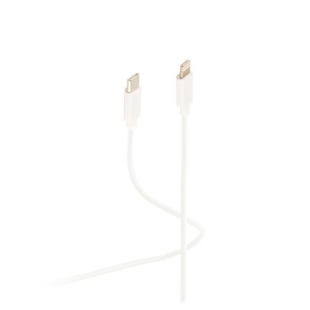 Flexline®--USB Lade Kabel, USB-C® Stecker auf 8-pin Stecker, PD, weiß, 0,5m