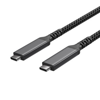 Flexline®--USB-C Ladekabel, USB C Stecker auf USB-C Stecker, 3.2, 100W PD, Textil, 1m
